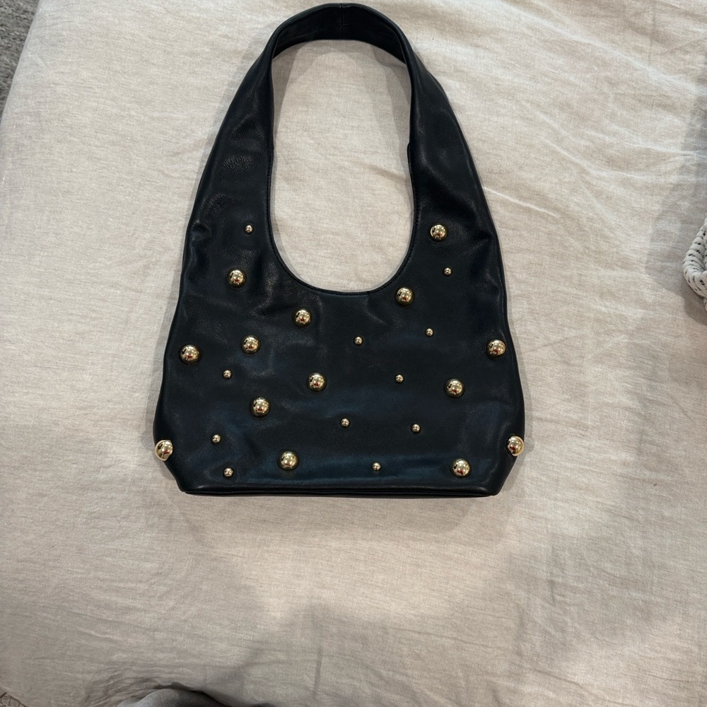 B-Low the Belt Black Bag with Gold Accents - Picture 3 of 6